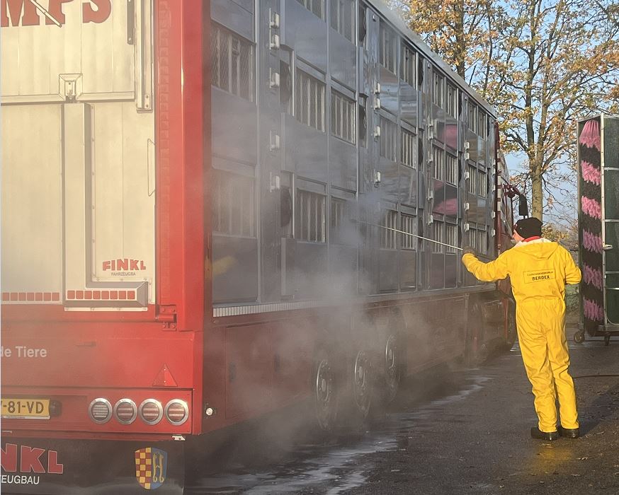 Hoge naleving bij Reiniging en Ontsmetting van Nederlandse veewagens