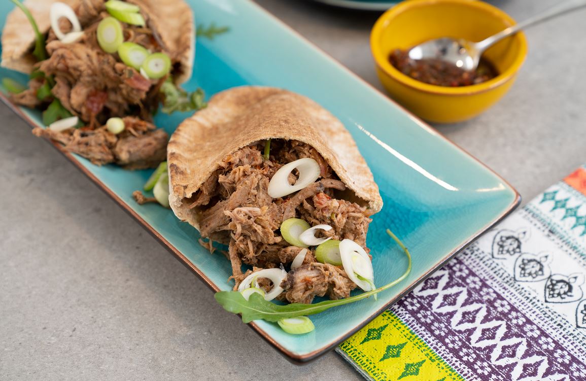 Pulled pork uit de oven met chimichurri